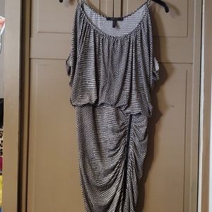 Black and white snake print BCB dress